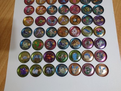 MAKE ME OFFER) Pokemon Metal Battle Coin Collection (64 Pcs