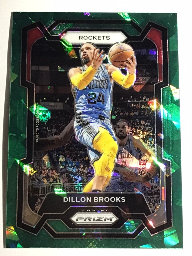 2023-24 Panini PRIZM - Green Ice PRIZM - Dillon Brooks -  #68 - Houston Rockets