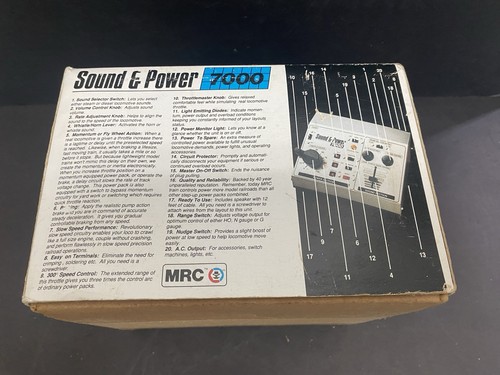 MRC Sound & Power 7000 Zugregler Trafo funktioniert super Spur HO/N/G - Bild 2 von 17