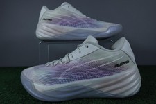 Puma All Pro Nitro Shoes Mens Size 8 White Basketball Sneakers Low Top 379924-01