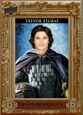 2023-24 Upper Deck #P56 Trevor Zegras UD Portraits Anaheim Ducks.