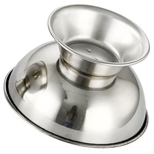 Durable Stainless Steel Shaving Bowl Portable Footed Shave Mug for Men Supplies