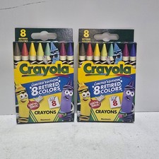 LOT of 2 - Crayola Crayons Limited Edition 8 Retired Colors Box Pack - Dandelion