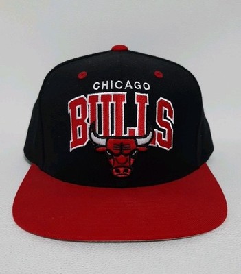 Chicago Bulls Mitchell and Ness Cap Mütze Cappy Snapback NBA Basecap Schwarz Rot