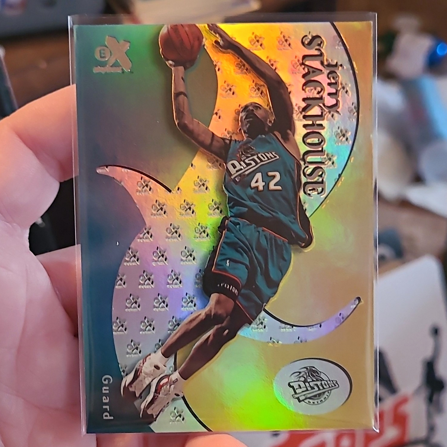 Fleer/SkyBox 1999-00 Skybox E-X - Jerry Stackhouse #51 Insert Pistons NBA