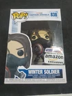 Funko Pop! Marvel Winter Soldier #838 Amazon Exc Vinyl Figure W/Pop Protector