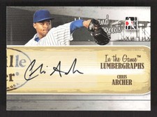 2011 In The Game Heroes & Prospects Lumbergraphs Auto Chris Archer TV2706