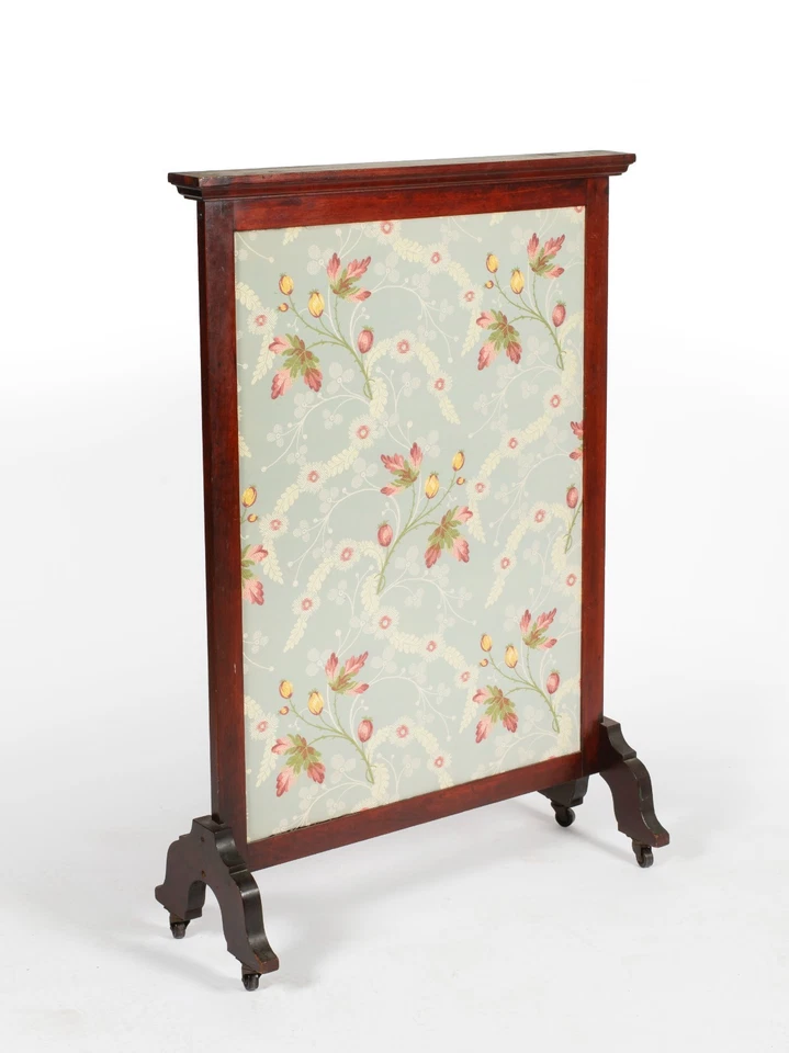 Regency Style Embroidered Needlepoint Fireplace Screen - Image 2 of 4