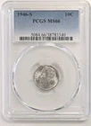 1946-S- 10c Roosevelt DIME PCGS MS66 #Z265
