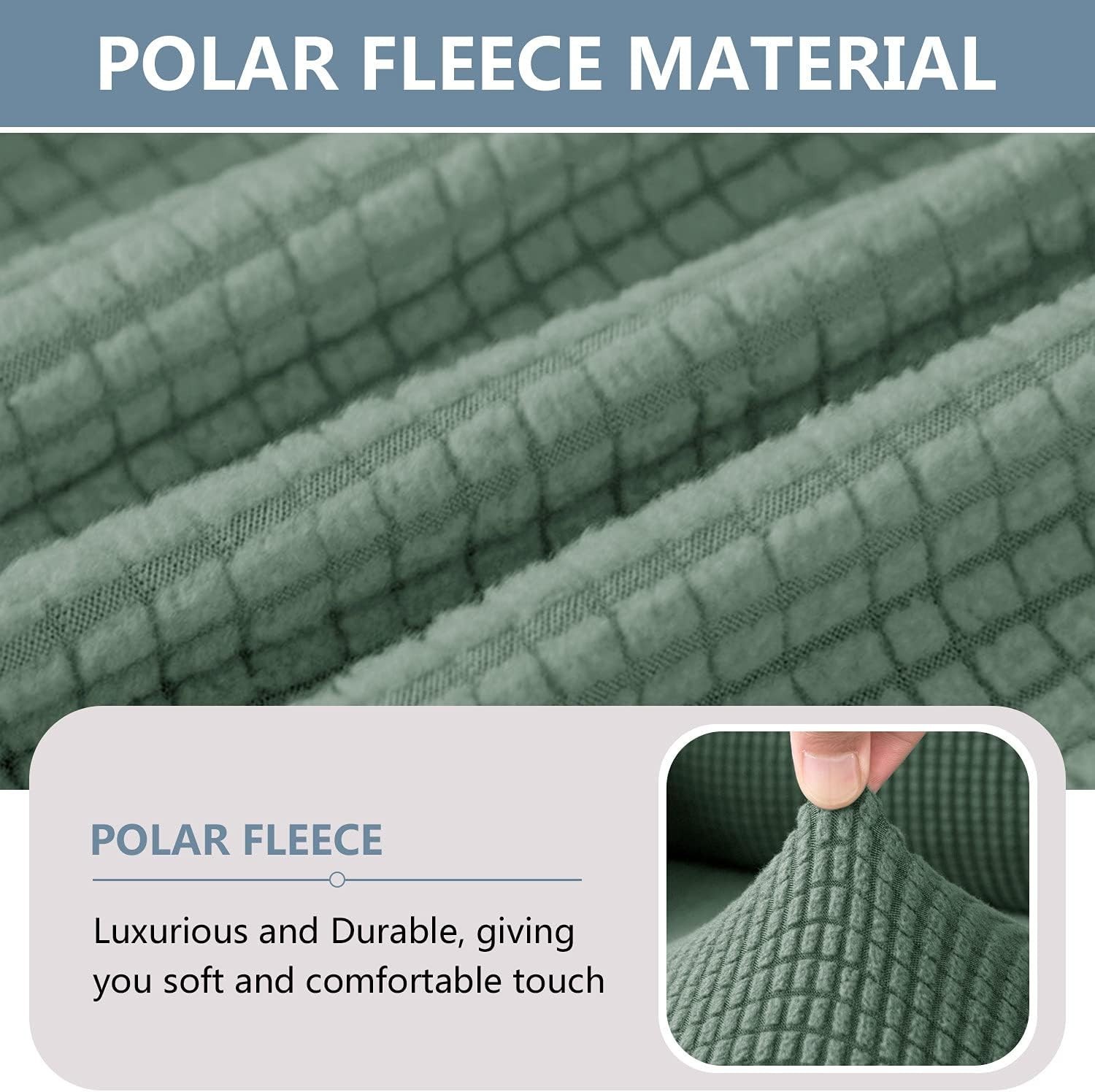 7 Piece Stretch Sofa Covers for 1Base Cover 3 Cushion Couch Cover and 3 Backr...