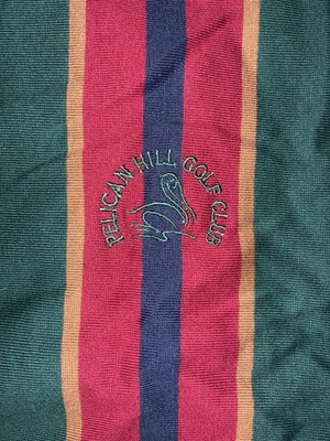 NWT PELICAN HILL Golf Club Mens Cutter & Buck Polo Golf Shirt XL Preppy Stripe