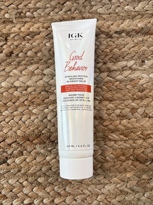 IGK Good Behavior Spirulina Protein Smoothing Blowout Balm, 5 fl oz- NEW