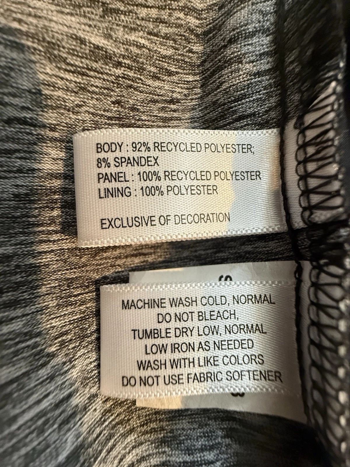 Cutter & Buck Stealth Eco Hybrid Quilted Full Zip Vest Blk/Gray xpt logo 4XLT - product detail image 8