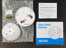 2GIG GB1 Wireless Glass Break Detector 2GIG-GB1-345, 15ft Range 360  Sense *Read