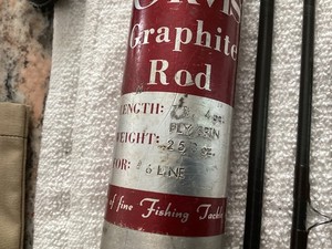 ORVIS FLY/SPIN  6 weight.  7ft 4-piece rod with sock and tube. Vintage U.S. Made