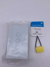 3 Gang Smart WiFi Wall Light Switch Touch Panel for Alexa/Google/Tuya APP US