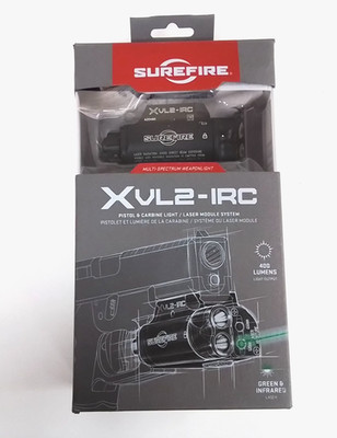 SureFire WeaponLight with Green & IR Laser, 400 Lumens (XVL2-IRC