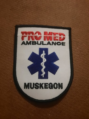 #ad Muskegon MI Pro Med Ambulance Patch $10.00