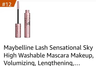 Maybelline New York Lash Sensational Sky High Mascara Volumizing Lengthening