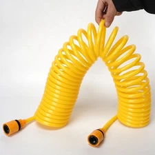 Expandable Coil Garden Hose Recoil Water Hose Lightweight for Outdoor Use 15M