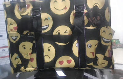 NGIL emoji  tote bag    craft bag   shopping bag