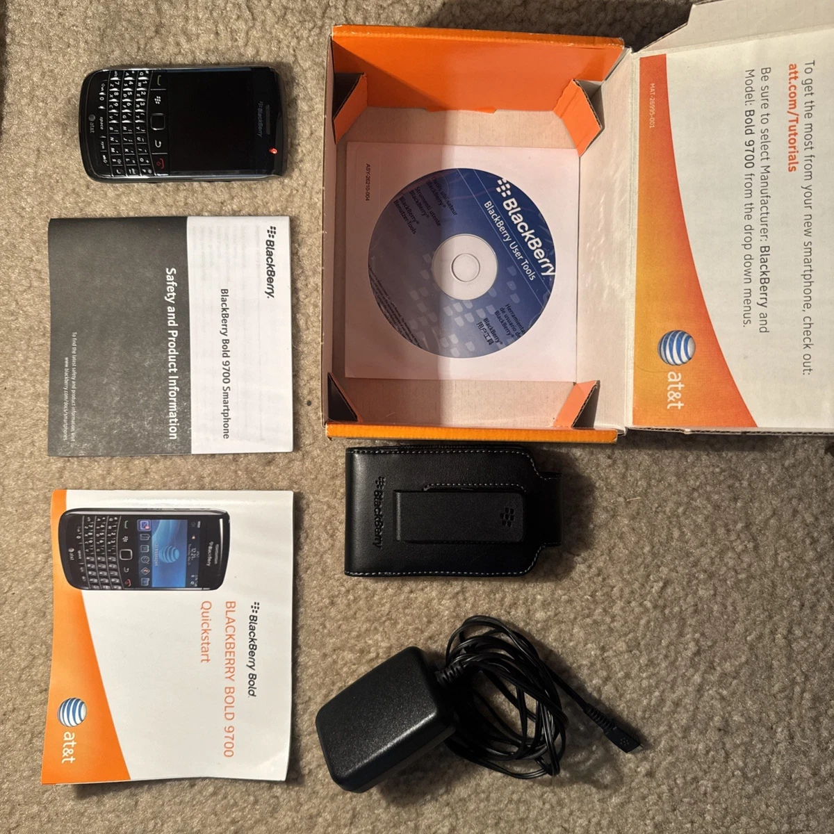 BlackBerry Bold 9700 Black AT&T Cell Phones & Smartphones for sale