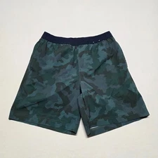 Chubbies Shorts Men's Size Small Green Camouflage Lined 7" Inseam Training Gym