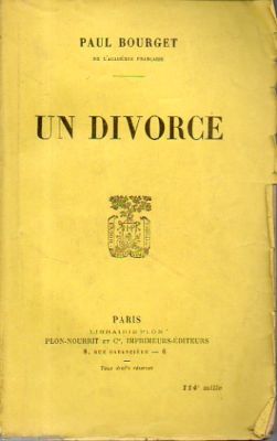 @E9 Eine Scheidung Paul Bourget 1927 PLON