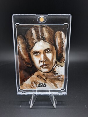 Princess Leia Sketch Star Wars Finest Topps 