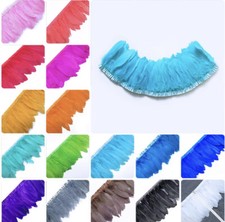 Goose 13-20cm Feather Trim Fringing DIY Craft Juju Hat Price per 30cm