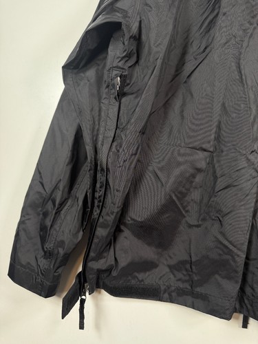 Carhartt Mens Full Zip Waterproof Hooded Nylon Rain Jacket Black Sz M 23.5x29.5 - Picture 12 of 15