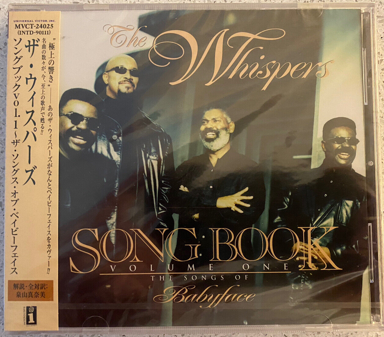 The Whispers - Songbook - Songs Of Babyface (CD) JAPAN OBI MVCT-24025 Promo NEW