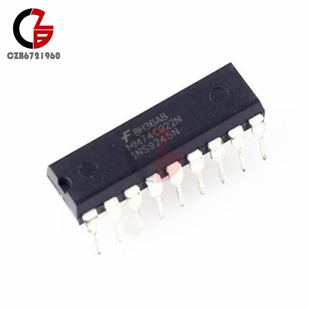 NS MM74C922N DIP-18 16-Key Encoder IC Chip (New, USA Shipping)