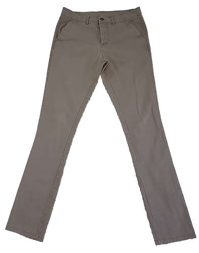 Asos Chinos Pants Men's Size US 32 x 34 Tan Brown Slim Fit Taper 4 Button Fly