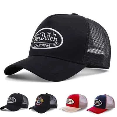 MARKENLOS Herren Neu VON DUTCH Basecap Mesh Baseballkappe Atmungsaktiver Trucker Mütze
