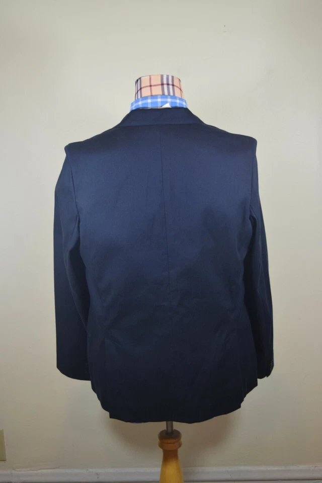 $560 A.P.C. Chaqueta Blazer Rue Madame Paris Para Hombres ALGODÓN Azul Marino Sin Forro 2XL Foto 4 de 4