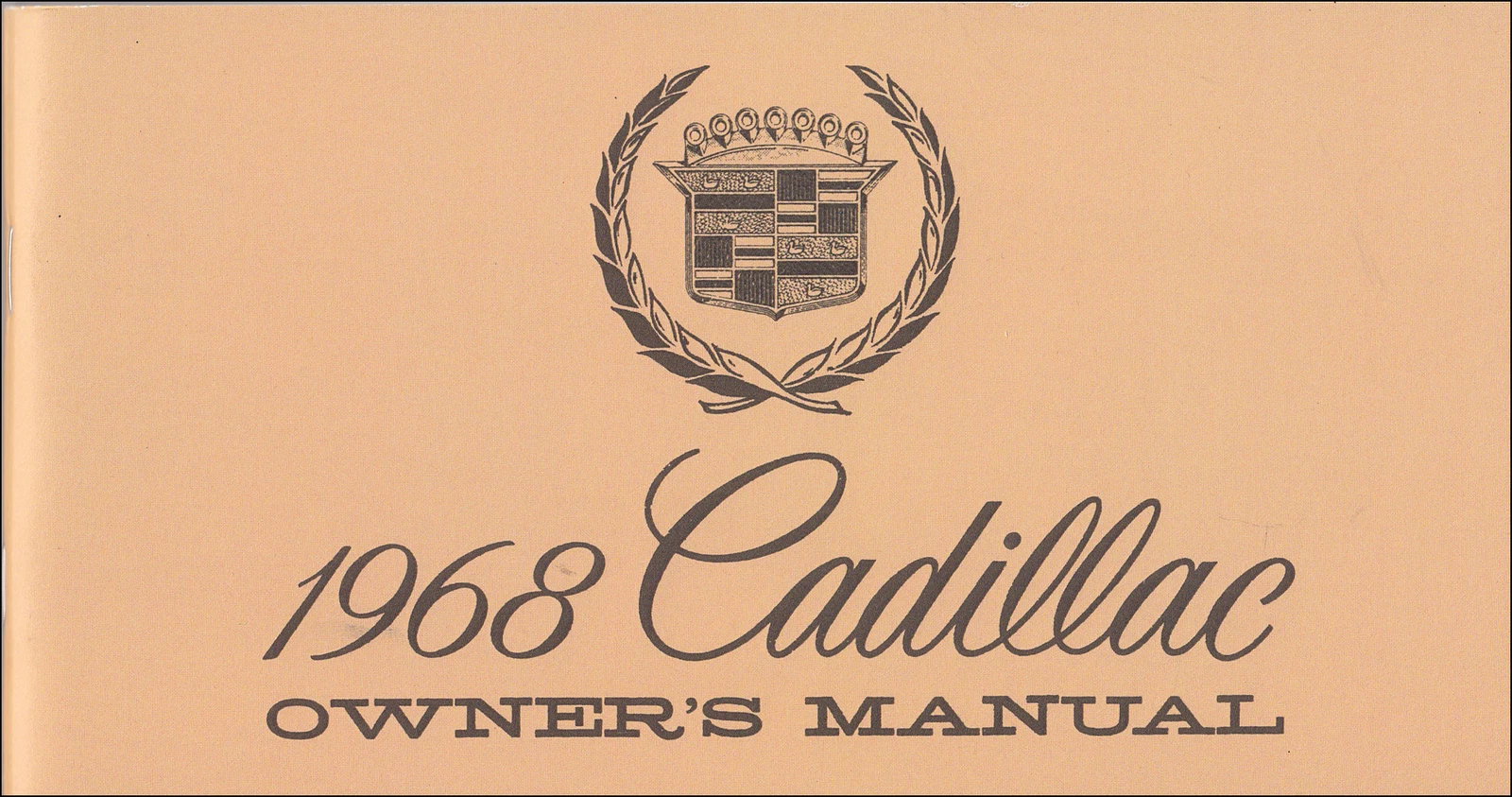 1968 Cadillac Owners Manual 68 Owner Operator User Instruction Guide Book