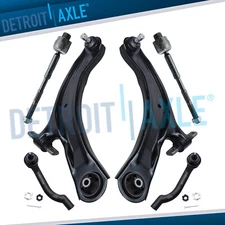 Lower Control Arms Inner Outer Tierods for 2008 2009 2010 - 2015 Nissan Rogue
