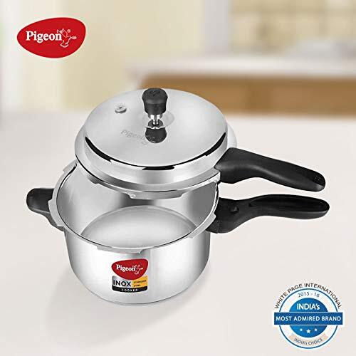 Pigeon 3 Qt Small Pressure Cooker, Stainless Steel, Olla de Presion Acero Ino...