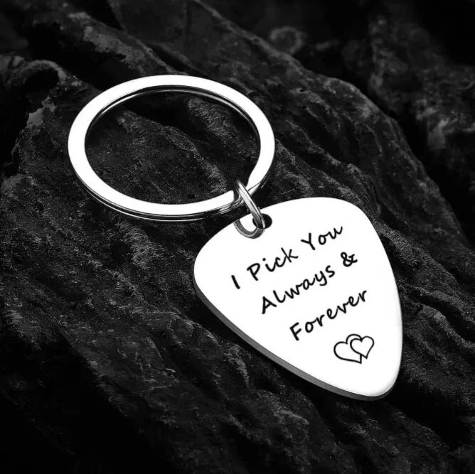 I'd Pick You Every Time - Guitar Lover Keychain - Great Gift - Image 2 of 3