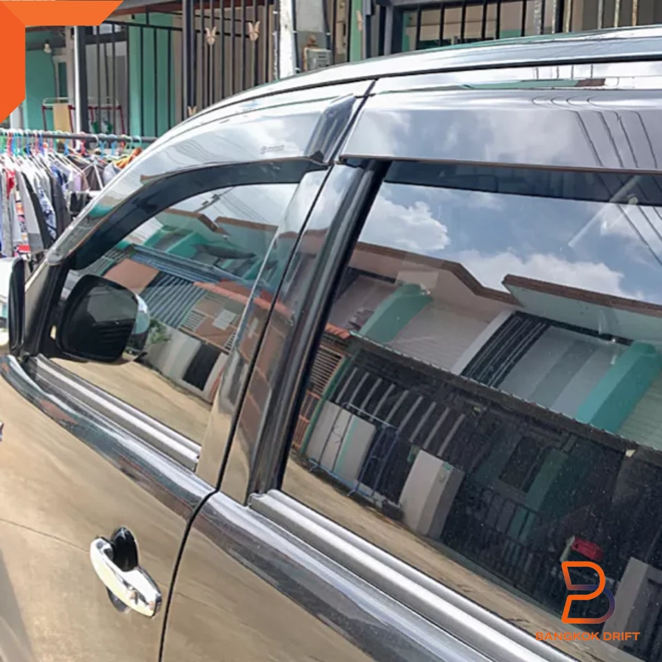 SIDE VISOR RAIN SHIELD WIND DEFLECTOR GUARD FOR TOYOTA HILUX VIGO CHAMP DUAL CAB - Image 4 of 4