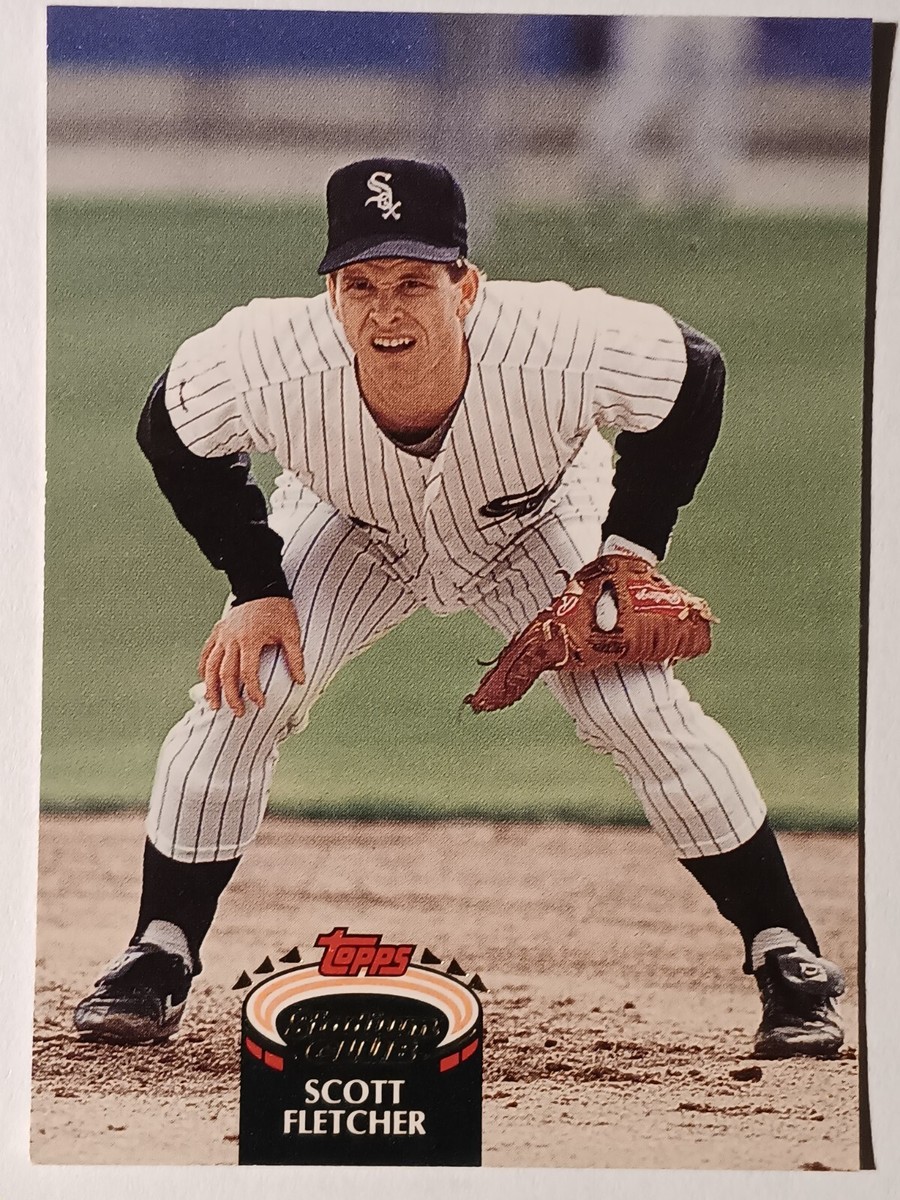 SCOTT FLETCHER CHICAGO WHITE SOX 1992 TOPPS STADIUM CLUB BASEBALL