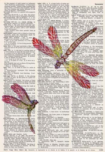 DRAGONFLIES * VINTAGE DICTIONARY PAPER ART PRINT | eBay Australia