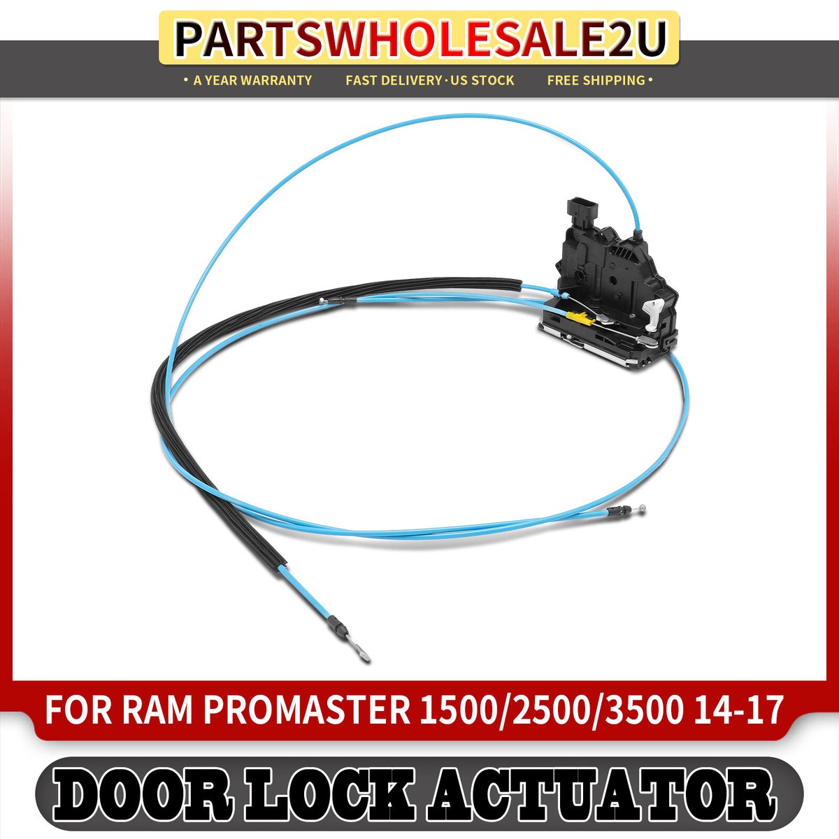 Right Side Sliding Door Lock Actuator For 2014-2017 Ram ProMaster 1500/2500/3500