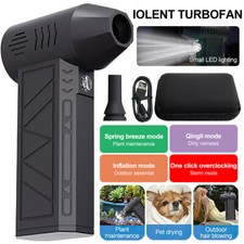 4-Gear Compressed Air Duster Electric Cordless Blower for PC Keyboard 130000RPM