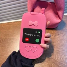 3D Bow Phone Call Makeup Mirror Phone Case For iPhone 11 12 13 14 15 16 Pro Max