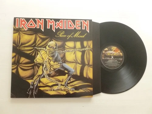 IRON MAIDEN  ~ PIECE OF MIND ~ EMI 1983 UK 1ST PRESS VINYL LP ~ NICE AUDIO