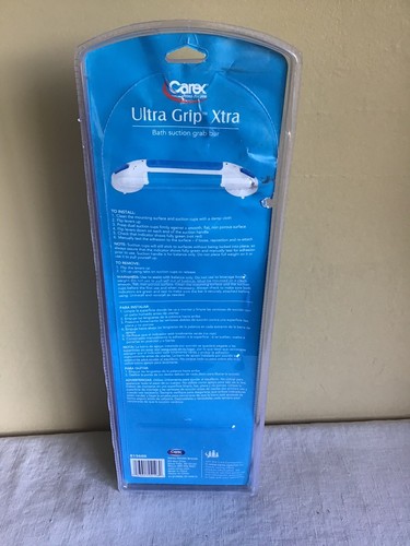New Open Box Ultra Grip Xtra 16" Bath Suction Grab Bar Carex Health Brands - Picture 3 of 3