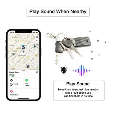 GPS Tracker Bluetooth Locator For Apple Find My Key Finder Child Pet Lost Tracke