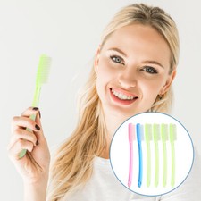 6 Pcs Hard Brush Teeth Extra Firm Toothbrushes for Adults Bristle Cleaning